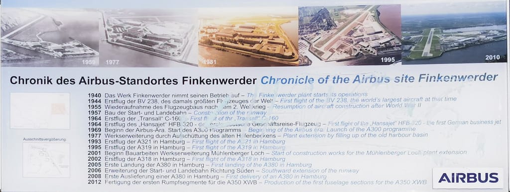 Chronik des Airbus-Standortes Finkenwerder