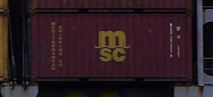 MSC 20 Fuß Container