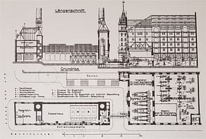 Gebäudeplan des Kesselhaus und Maschinenzentral-Station (rechts)